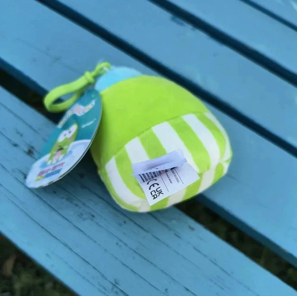 Keroppi green sanrio frog squishmallow plush cute tags kids clip hello Kitty gir - Picture 5 of 5